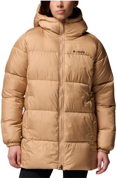 Thumbnail - Columbia - Women's Puffect II Mid Hooded Jacket - Parka Gr XS beige