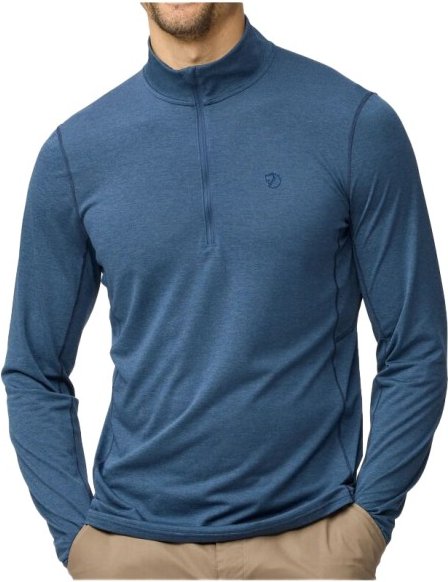 Fjällräven - Abisko Day Hike Half Zip - Fleecepullover Gr L blau