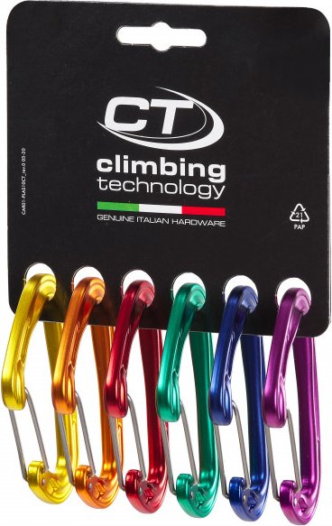 Climbing Technology - Fly-Weight Evo - Schnappkarabiner Gr 6-Pack schwarz