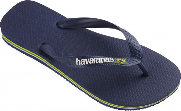 Havaianas - Brasil Logo - Sandalen Gr 43/44 blau