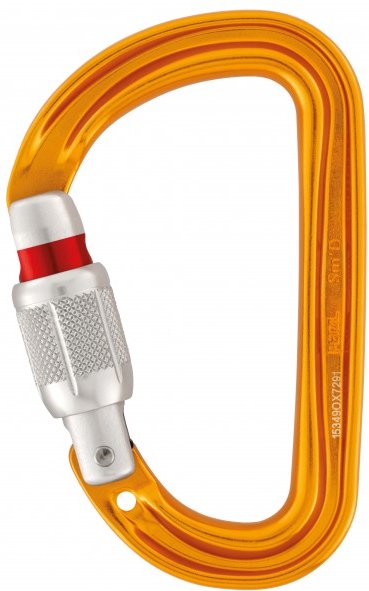 Thumbnail - Petzl - SMD Screw-Lock - Schraubkarabiner Gr With locking system - SL orange