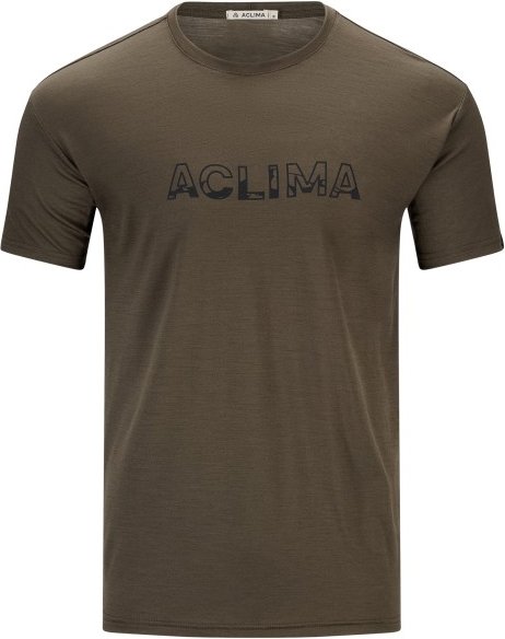 Aclima - Lightwool Tee Logo - Merinoshirt Gr XS tarmac