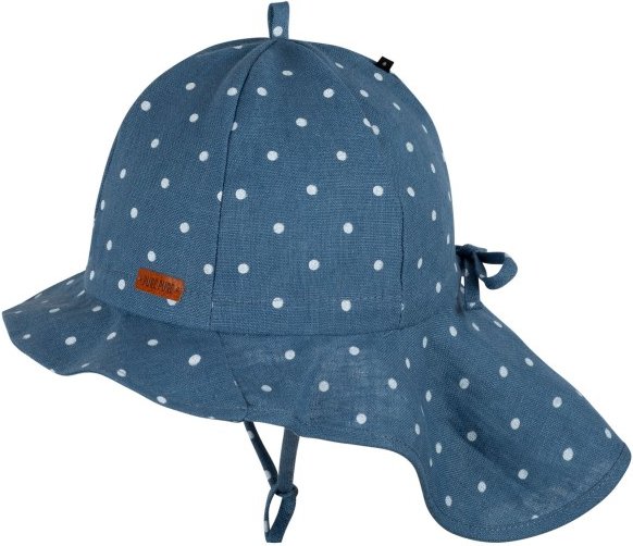 Pure Pure - Kid's Nackenschutz Leinen - Cap Gr 51 cm blau