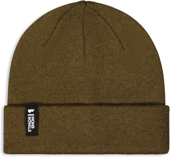 Thumbnail - Mons Royale - McCloud Merino Beanie - Mütze Gr One Size braun