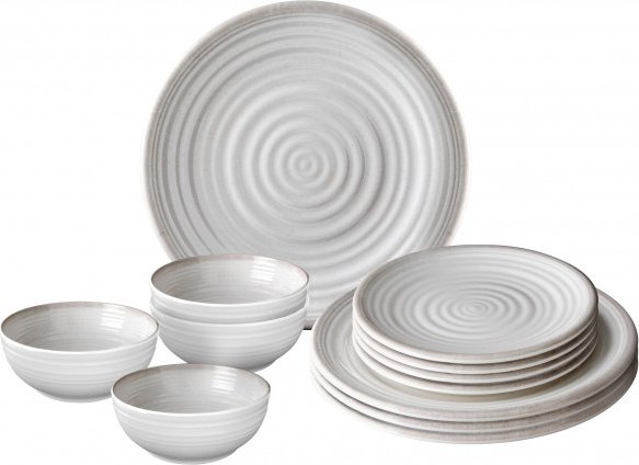 Brunner - Midday - Geschirr-Set Gr 12 Pieces grau