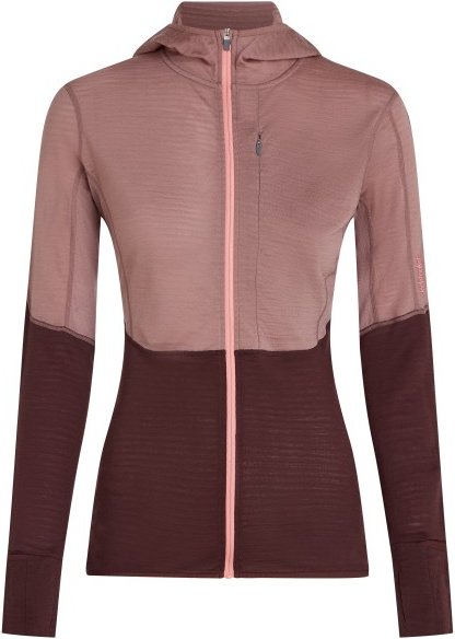 Icebreaker - Women's 200 RealFleece Descender L/S Zip Hoodie - Merinohoodie Gr L braun