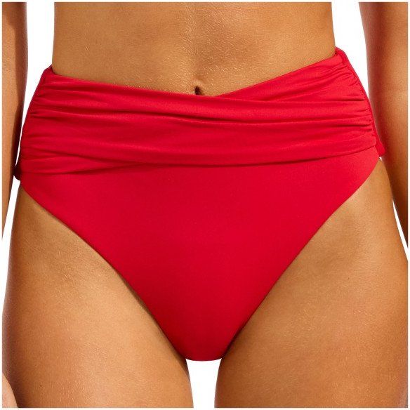 Seafolly - Women's Collective High Waist Wrap Front Pant - Bikini-Bottom Gr 40 rot/orange