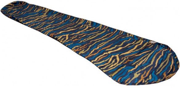 Cocoon - MummyLiner Silk - Reiseschlafsack Gr 241 x 90/56 cm schwarz/blau/grau