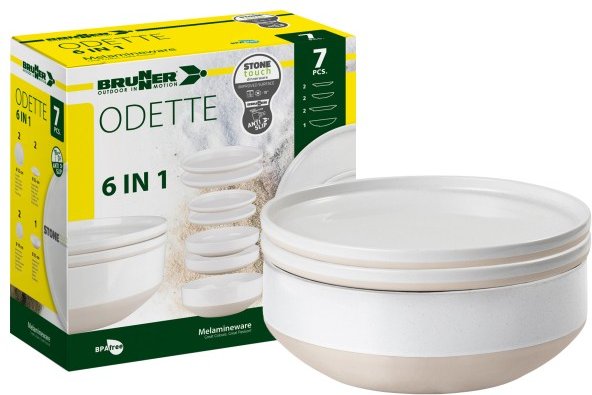 Brunner - Set 6in1 Odette - Geschirr-Set Gr 7 Pieces grau