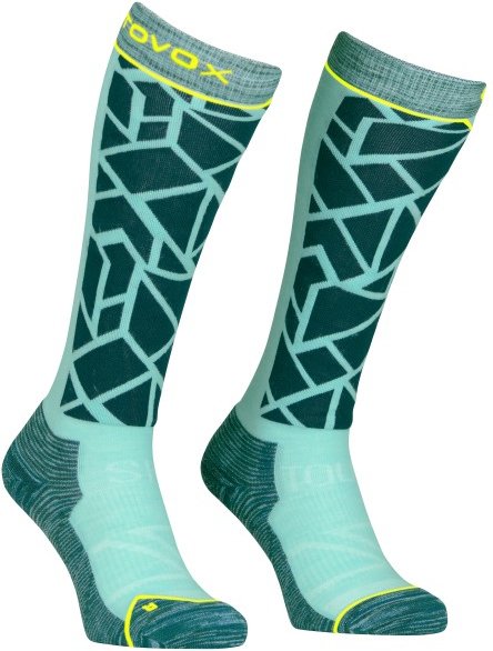 Thumbnail - Ortovox - Women's Ski Tour Comp Long Socks - Skisocken Gr 35-38 türkis