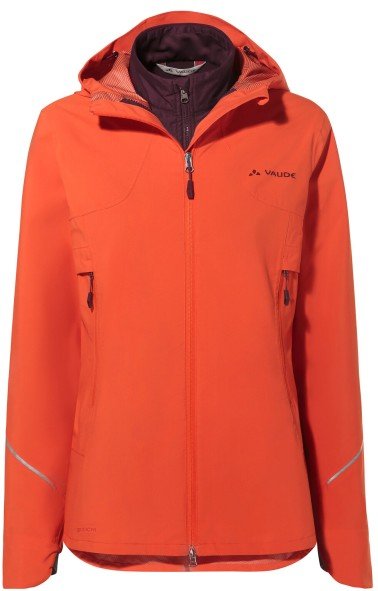 Vaude - Women's Yaras 3in1 Jacket - Fahrradjacke Gr 44 rot
