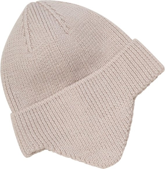 Huttelihut - Kid's Hat Wool Knit Windstop - Mütze Gr 54 cm - 6-8 Years grau/rosa