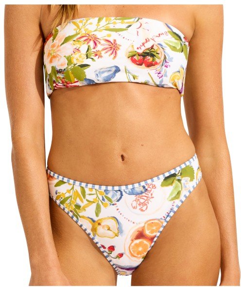 Seafolly - Women's Riviera Coast Reversible Tube Top - Bikini-Top Gr 38 orange