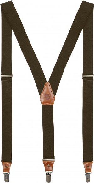 Fjällräven - Singi Leather Clip Suspenders - Hosenträger Gr One Size oliv