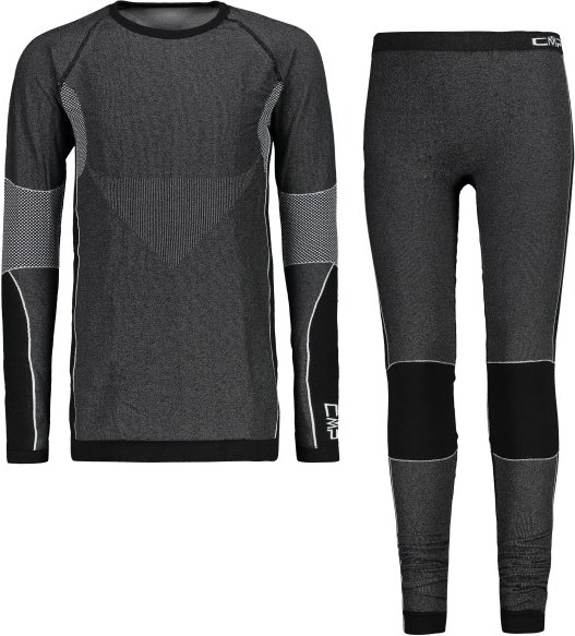 CMP - Kid's Seamless Set (Sweat+Pant) - Skiunterwäsche Gr 6-8 Years grau/schwarz