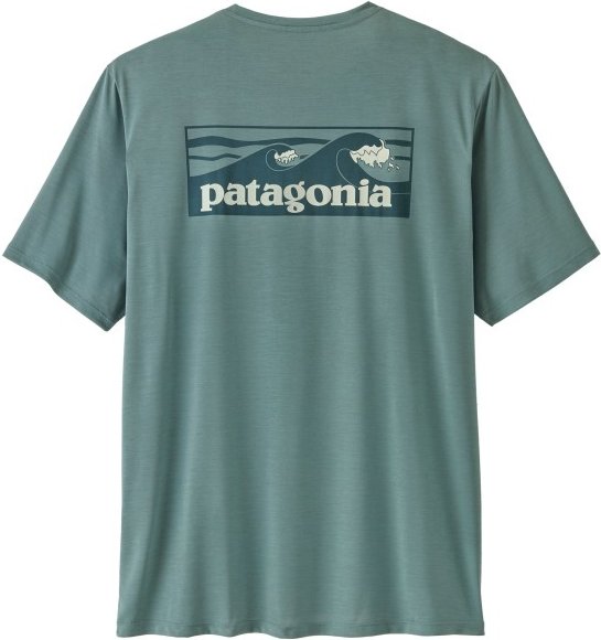 Patagonia - Cap Cool Daily Shirt Boardshort Logo - Funktionsshirt Gr S türkis