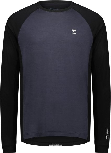 Mons Royale - Tarn Merino L/S - Merinolongsleeve Gr L blau/schwarz