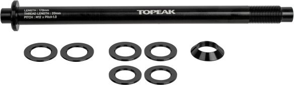 Topeak - Zi:RAK Thru-Axle 12 x 1,0 mm - Steckachse Gr 12 x 1,0 mm