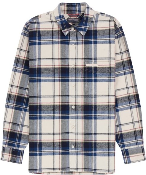 Amundsen Sports - Framheim Flannel Shirt Pattern - Hemd Gr M grau