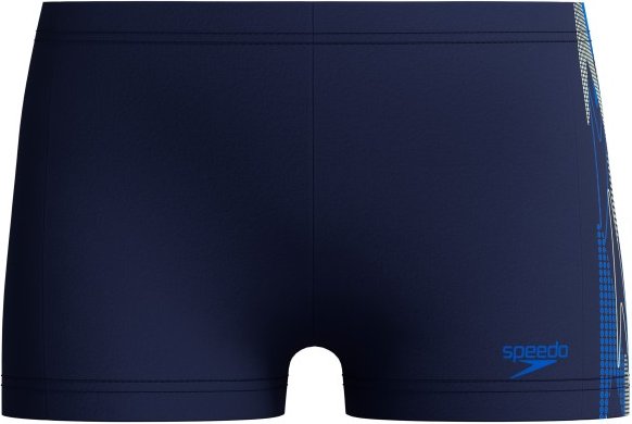 Speedo - Kid's Plastisol Placement Aquashort - Badehose Gr 128 peacoat / deep sapphire