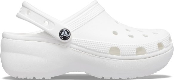 Crocs - Women's Classic Platform Clog - Sandalen Gr 41-42 weiß