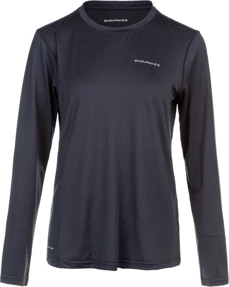 Thumbnail - ENDURANCE - Women's Yonan V2 Performance L/S Tee - Laufshirt Gr 36 grau/blau