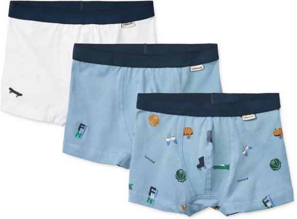 LIEWOOD - Kid's Marvin Boxers 3-Pack - Unterhose Gr 86-92 blau
