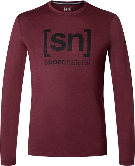 super.natural - Logo L/S - Longsleeve Gr XL rot