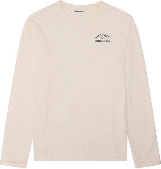 KnowledgeCotton Apparel - Long Sleeved Camping Back Print - Longsleeve Gr M beige