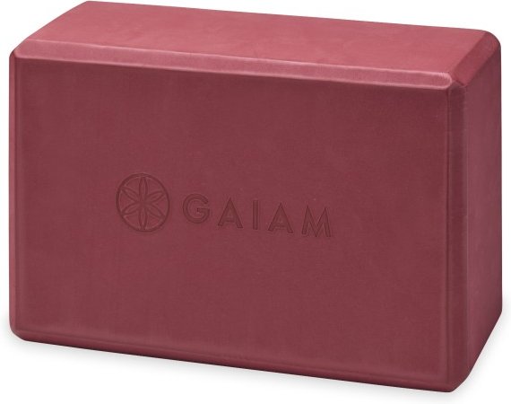 GAIAM - Yoga Block - Yogablock Gr 22,9 x 15,2 x 10,1 cm cherry