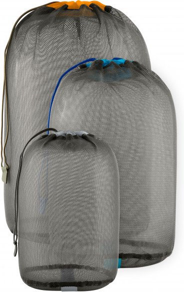 Thumbnail - Sea to Summit - Mesh Stuff Sack Set - Packsack Gr 3 l, 5 l, 8 l grau