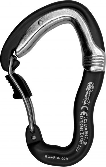 Kong - Ergo Wire Double Gate - Verschlusskarabiner schwarz/grau