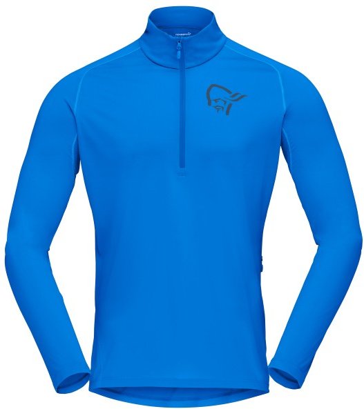 Norrøna - Fjørå Equaliser Long Sleeve Zip Top - Radtrikot Gr XL blau