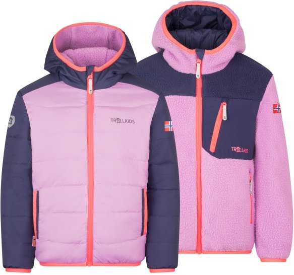 Trollkids - Kid's Sandvika Turnover Jacket - Fleecejacke Gr 152 rosa