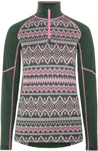 Thumbnail - Kari Traa - Women's Malia Half Zip - Merinounterwäsche Gr XL grau