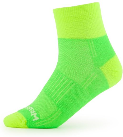 Thumbnail - Wrightsock - Coolmesh II Quarter - Wandersocken Gr 34-37 grün