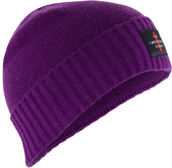 The Mountain Studio - Cashmere Mix Cross Logo Beanie - Mütze Gr One Size lila