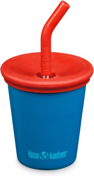 Klean Kanteen - Kid's Kanteen Steel Cup Straw Lid - Becher Gr 296 ml blau
