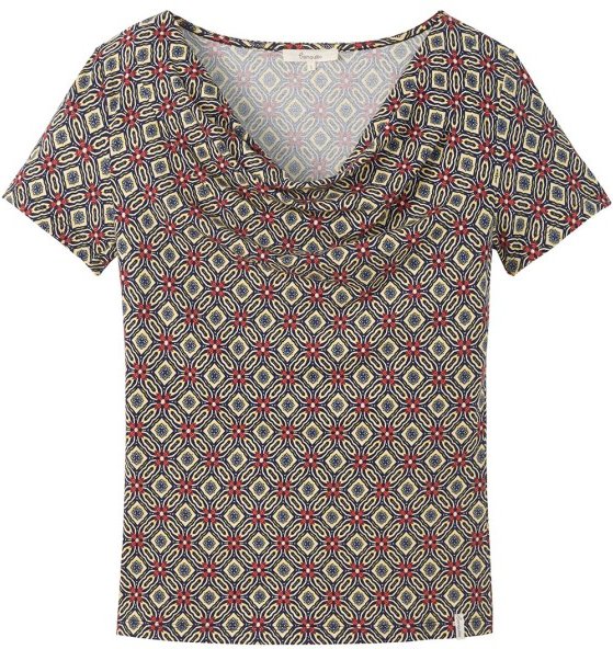 Tranquillo - Women's Wasserfall-Shirt - Kleid Gr S grau/braun