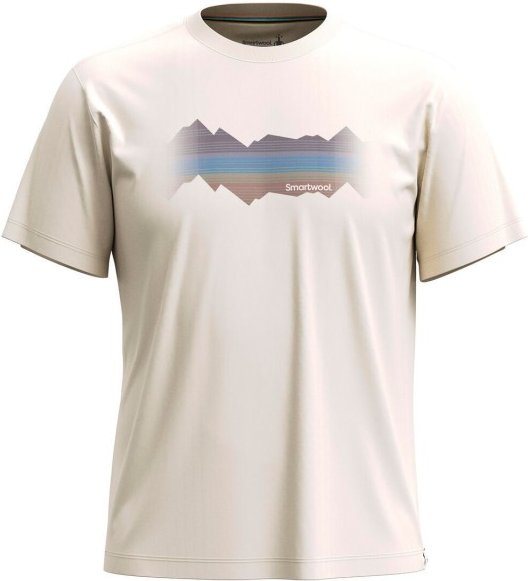Thumbnail - Smartwool - Mountain Horizon Graphic Tee - Merinoshirt Gr L weiß
