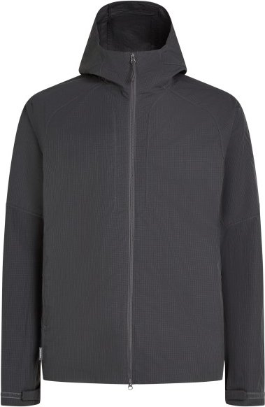 Icebreaker - Merino Shell+ Cotton Elevatio Wind Jacket - Hoodie Gr S grau