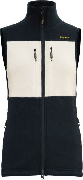 Thumbnail - Devold - Women's Egga Grid Merino Vest - Wollweste Gr XS schwarz