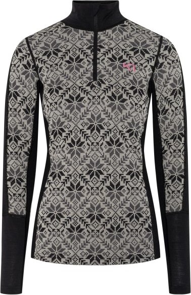 Kari Traa - Women's Anna Half Zip - Merinounterwäsche Gr L grau
