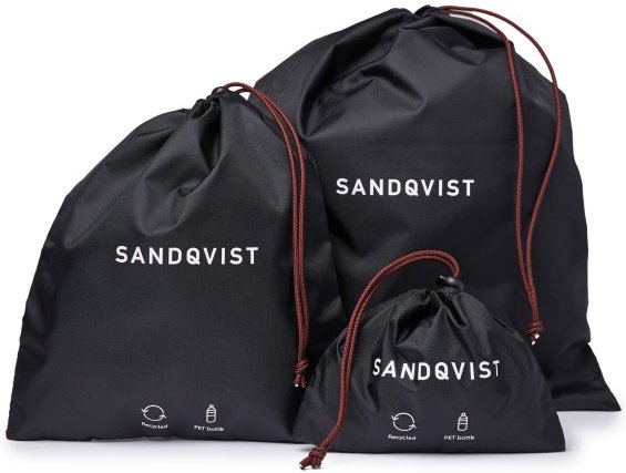 Sandqvist - Items Pack Bags - Packsack Gr 1 l/5 l/12 l - Set of 3 schwarz