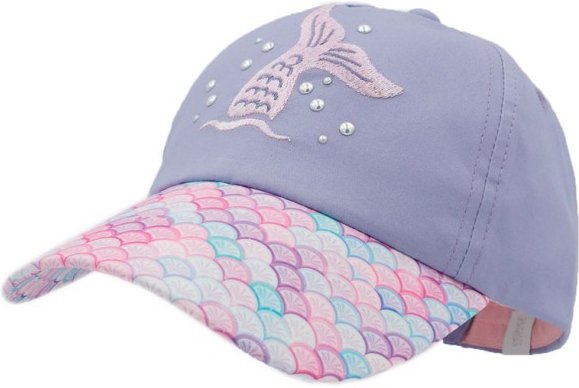 maximo - Kid's Mini Girl Cap Mermaid Klettverschluß - Cap Gr 49-51 cm lila