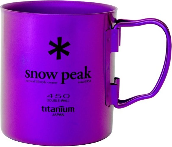 Snow Peak - Titanium Double Wall Cup - Tasse Gr 450 ml lila