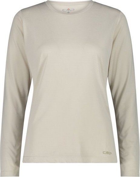CMP - Women's L/S Jacquard T-Shirt - Funktionsshirt Gr 42 beige/grau