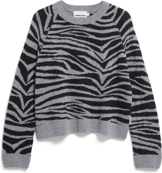 ARMEDANGELS - Women's Liliriaa Zebraraa - Pullover Gr L grau