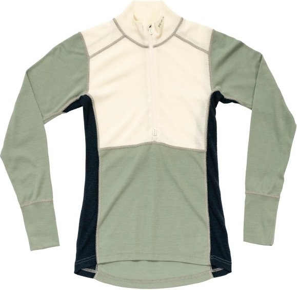 Thumbnail - Devold - Women's Lauparen Merino 190 Zip Neck - Merinounterwäsche Gr L oliv