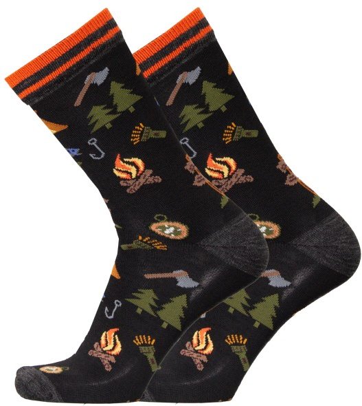 UphillSport - Lifestyle Merino L3 Camping Crew - Multifunktionssocken Gr 39-42 schwarz